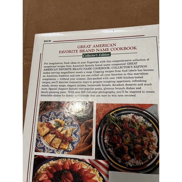 013-011 Great American Favorite Brand Name Cookbook Collector Hardcover 605 Pg - Picture 3 of 8